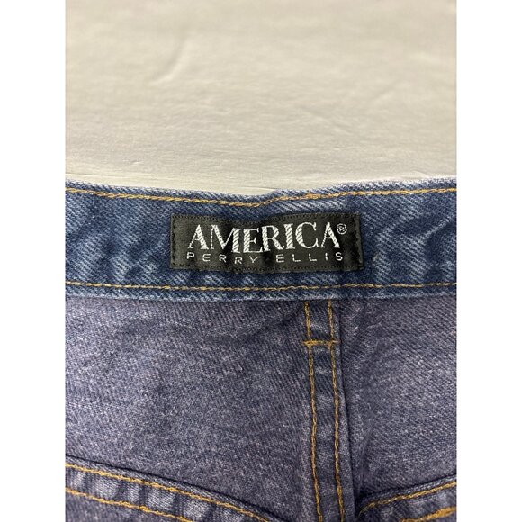 Vintage Y2K men’s Jorts (Jean shorts) Perry Ellis AMERICA‎ - Picture 2 of 11
